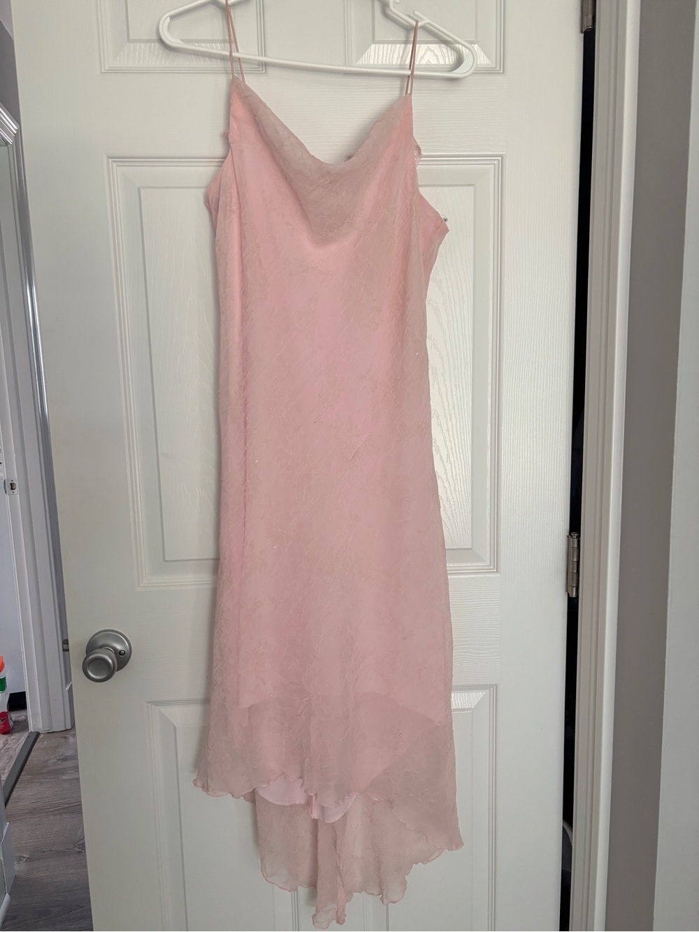 Vintage California Concepts Pink High Low Midi Dress